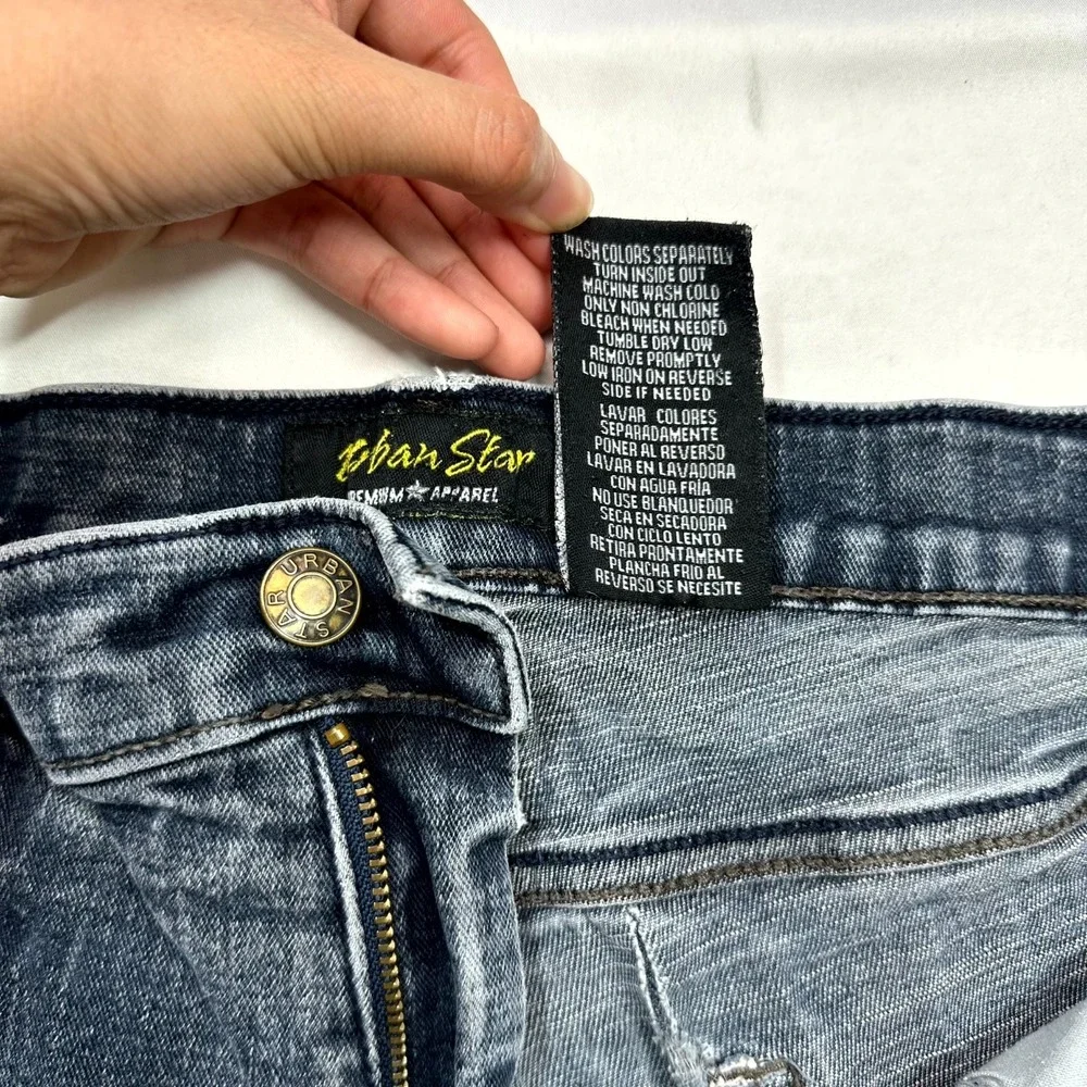 Urban Star Relaxed Fit Straight Leg Jeans Men Size 36x34 Blue Denim Cotton Blend